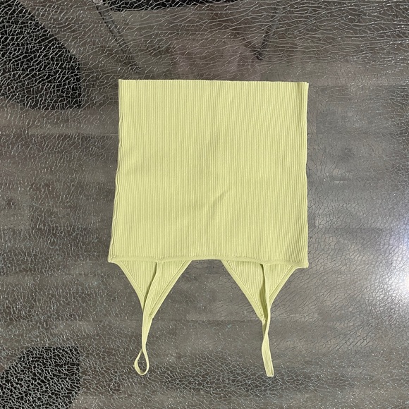 Zara Like Green Ribbed Top - Picture 9 of 9